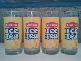 12 verres lipton ice tea