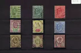 Lot de timbres anglais oblitérés GB8
