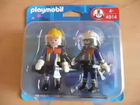 Playmobil 4914 2 Pompiers (neuf)