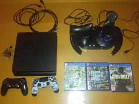 PS4 slim 500go avec 3 jeux et joystick