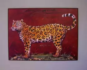 Beau tableau animalier " leopard"