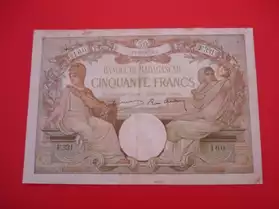 Billet 50 francs MADAGASCAR (1937-1947)