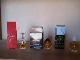 Lot de 8 parfums miniatures de marque