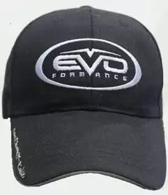 casquette baseball noire logo EVOFORMANC