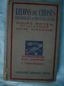 Leçons de choses-Livre ancien-1952