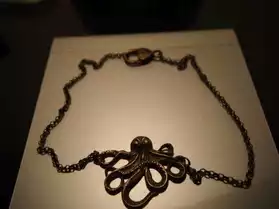 collier bronze pieuvre