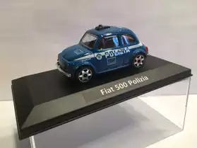 Fiat 500 Polizia miniature 1/43