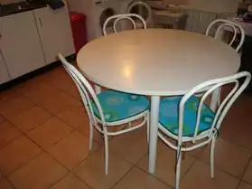 table+4 chaises