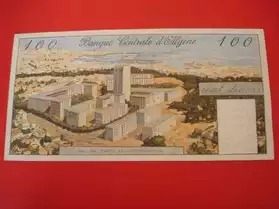 Billet 100 DINARS BANQUE D'ALGERIE 1964