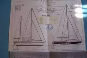 plan de voilier dériv lesté acier alu
