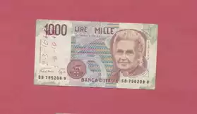 Billet de Banque 1000 lire mille ITALIE