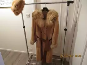 Manteau et toque renard