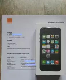 Apple iphone 5s 64go Gris facture orange