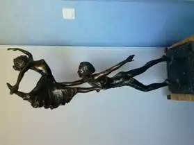 Statuette couple de danseurs Bronze