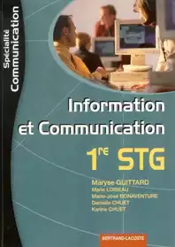 Information et communication 1 ere STG