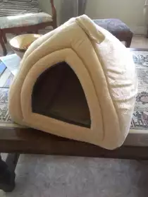 Maison igloo tissu pour chat et chaton