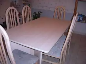 table + 6 chaises