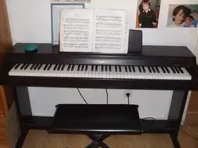 Piano Roland chaise et métronome