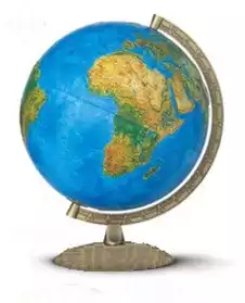 globe géographique lumineux 30 cm de dia