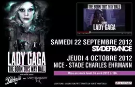 2places concert Lady Gaga SDF cat 2