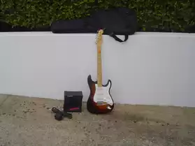 Guitare électrique avec ampli