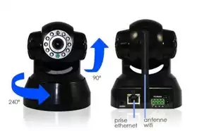 Caméra ip de surveillance wifi/ethernet