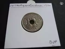 Monnaie:10 Centimes LINDAUER 1934 SUP