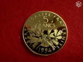 Monnaie:5 Francs SEMEUSE 1994 en B.E.