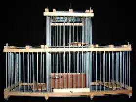 Cage Trèbuchet à 3 trappes bois métal