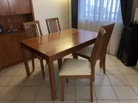 Table de salle a manger plus chaises