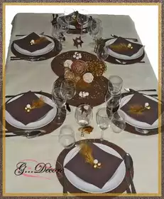 Kit de décoration de table "Caramel et c