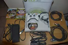 Console Xbox360 + 3 jeux + 1manette