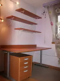 Vente bureau + bloc tiroir + étagère
