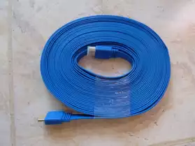 Câble HDMI 10m High Speed bleue neuf