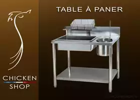 Table à paner pour chicken Fast Food