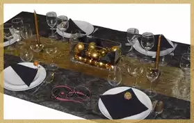 Kit de décoration de table "Un peu d'or"