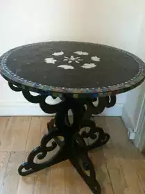 table mosaique noire
