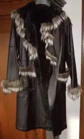 Manteau cuir/fourrure