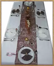 Kit de décoration de table "Chocolat cha