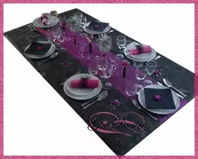 Kit de décoration de table "Pink star"