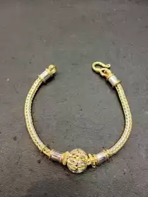 Thai Style Silver bracelet gold plated