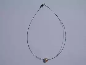 collier 1 perle ronde Akoya