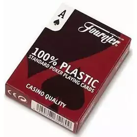 lot de cartes poker 100 % plastiques