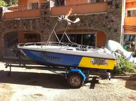 bateau 4.25m 50cv 4T ski wakeboard