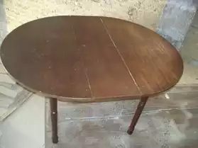 table ronde avec rallonge