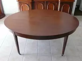 table ovale en acajou long 1,71 m XIX