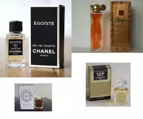 Lot 12 miniatures de parfum de marque
