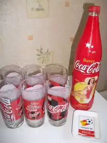 Bouteille verres rend monnaie Coca-Cola