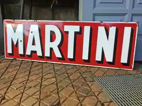 Plaque émaillée Martini