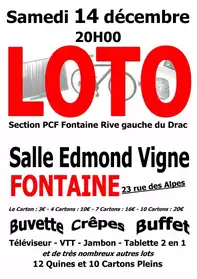 Loto Samedi 14 décembre 2019 à Fontaine